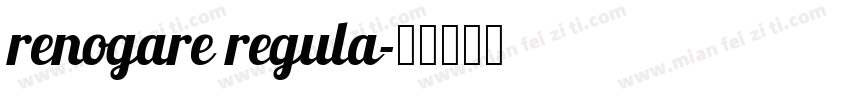 renogare regula字体转换